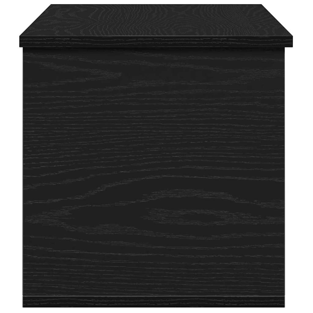 Caixa de Armazenamento Carvalho preto 90 x 35 x 35 cm