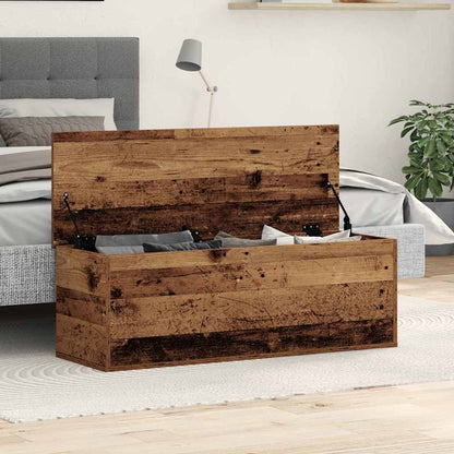 Caixa de Armazenamento Madeira antiga 102 x 35 x 35 cm