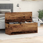 Caixa de Armazenamento Madeira antiga 102 x 35 x 35 cm