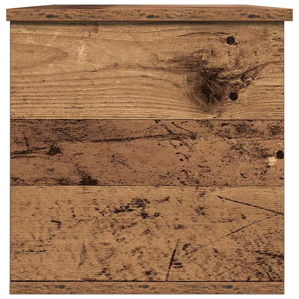 Caixa de Armazenamento Madeira antiga 102 x 35 x 35 cm