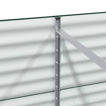 Canteiro de jardim elevado Verde 240 x 80 x 81 cm Aço