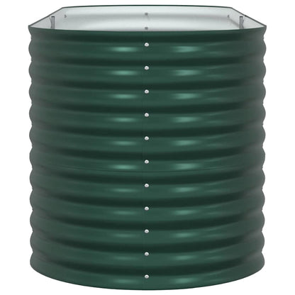 Canteiro de jardim elevado Verde 240 x 80 x 81 cm Aço