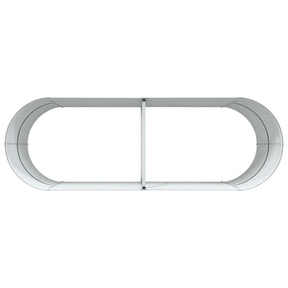 Canteiro de jardim elevado Verde 240 x 80 x 81 cm Aço