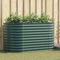 Canteiro de jardim elevado Verde 160 x 80 x 81 cm Aço