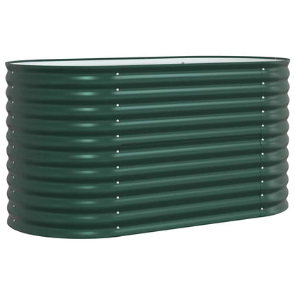 Canteiro de jardim elevado Verde 160 x 80 x 81 cm Aço