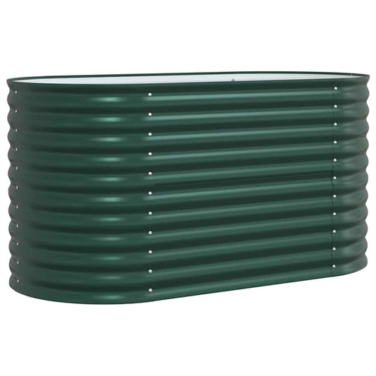 Canteiro de jardim elevado Verde 160 x 80 x 81 cm Aço