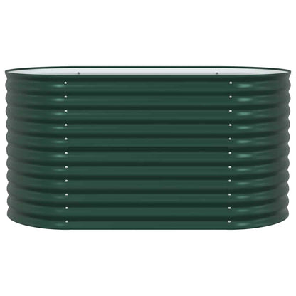 Canteiro de jardim elevado Verde 160 x 80 x 81 cm Aço