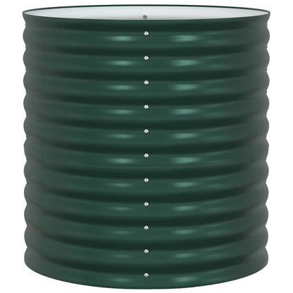 Canteiro de jardim elevado Verde 80 x 80 x 81 cm Aço