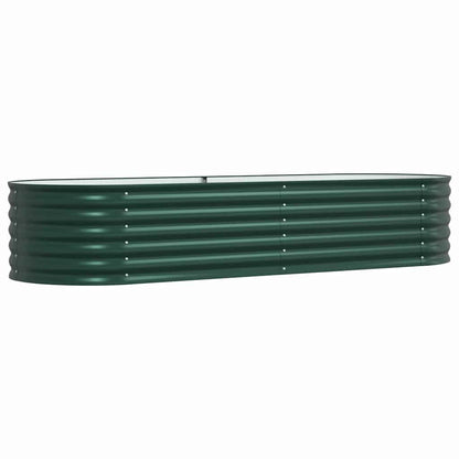 Canteiro de jardim elevado Verde 240 x 80 x 44 cm Aço