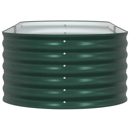 Canteiro de jardim elevado Verde 240 x 80 x 44 cm Aço