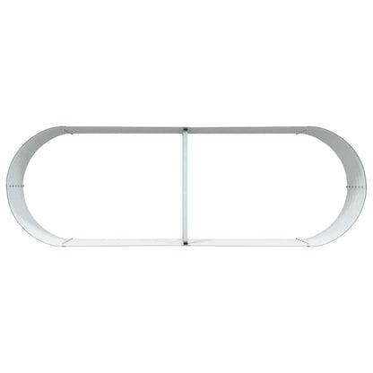 Canteiro de jardim elevado Verde 240 x 80 x 44 cm Aço