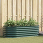 Canteiro de jardim elevado Verde 160 x 80 x 44 cm Aço
