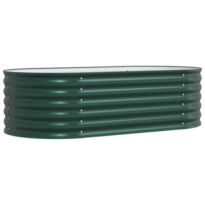 Canteiro de jardim elevado Verde 160 x 80 x 44 cm Aço