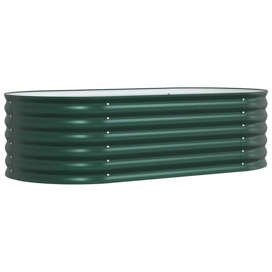 Canteiro de jardim elevado Verde 160 x 80 x 44 cm Aço