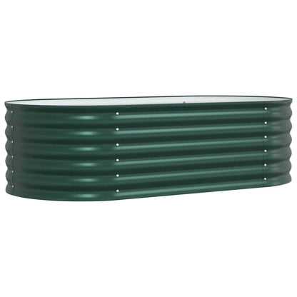Canteiro de jardim elevado Verde 160 x 80 x 44 cm Aço