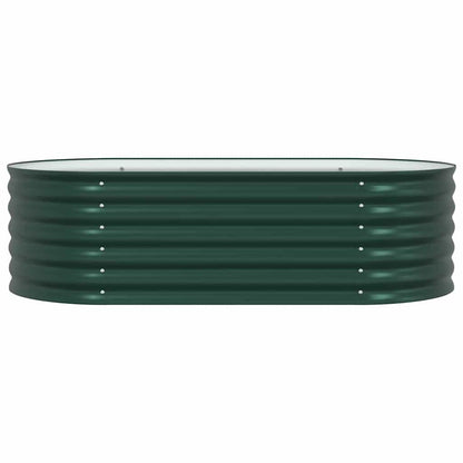 Canteiro de jardim elevado Verde 160 x 80 x 44 cm Aço