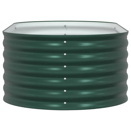 Canteiro de jardim elevado Verde 160 x 80 x 44 cm Aço