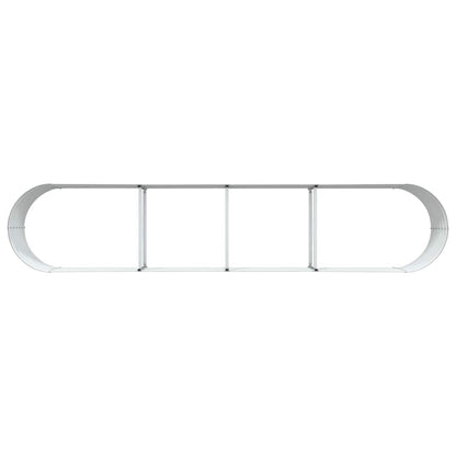 Canteiro de jardim elevado Castanho 400 x 80 x 44 cm Aço