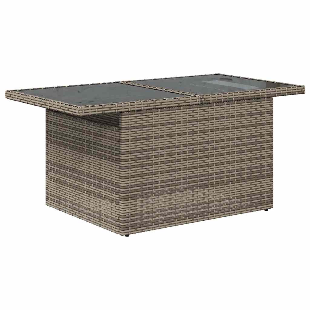 Conjunto de Sofá de Jardim com almofada 10 pcs Cinzeto