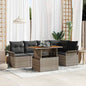Conjunto de Sofá de Jardim 6 pcs Cinzeto 100 x 55 x 73 cm