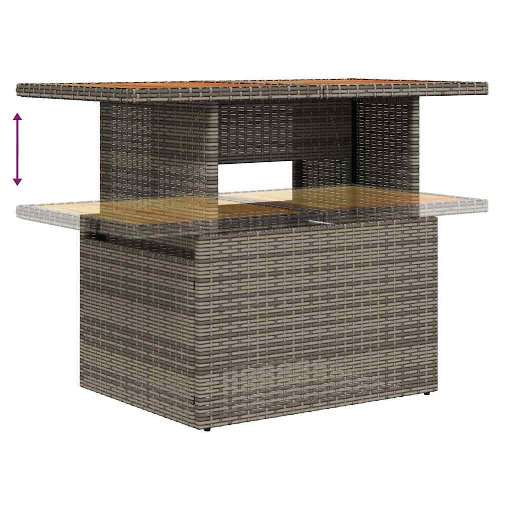 Conjunto de Sofá de Jardim 6 pcs Cinzeto 100 x 55 x 73 cm