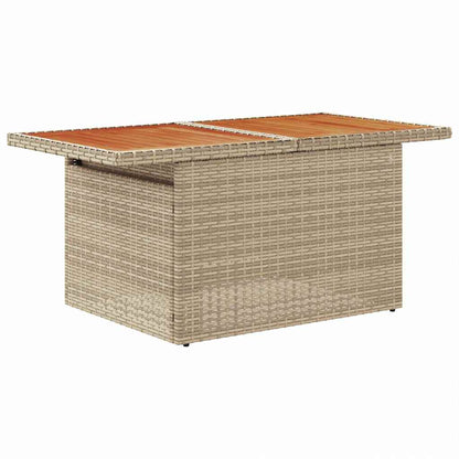 Conjunto de Sofá de Jardim 9 pcs bege e cinzento claro