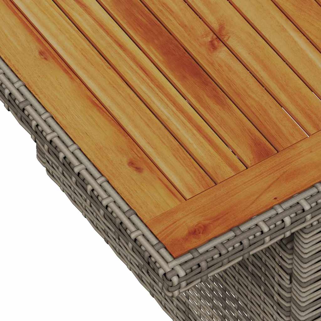 Conjunto de Sofá de Jardim com almofada Manual 5 pcs Cinzeto