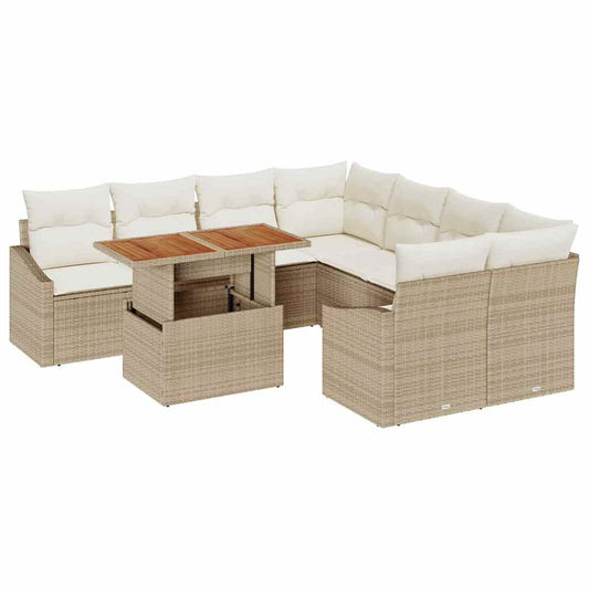 Conjunto de Jantar para Jardim Bege e Creme 100 x 55 x 73 cm