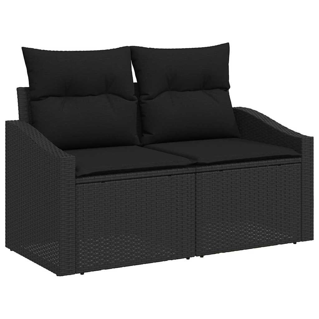 Conjunto de Jantar para Jardim 6 pcs Preto e Marrom