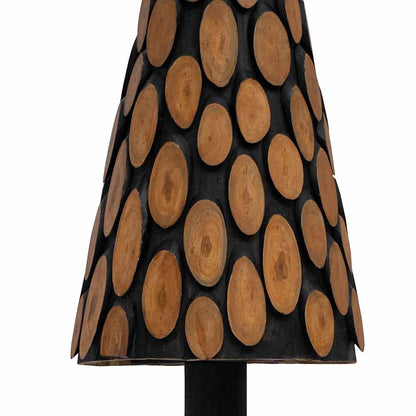 Árvore de Natal Castanho 150 cm Madeira de teca maciça