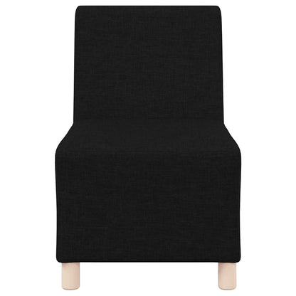 Unidade de Sofá Modular Sem Braços 2 pcs Preto 55 x 74 x 82 cm