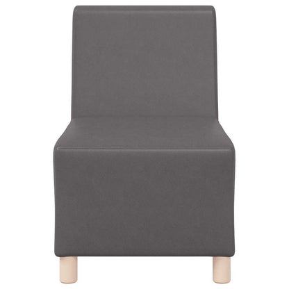 Unidade de Sofá Modular Sem Braços 2 pcs Cinzeto