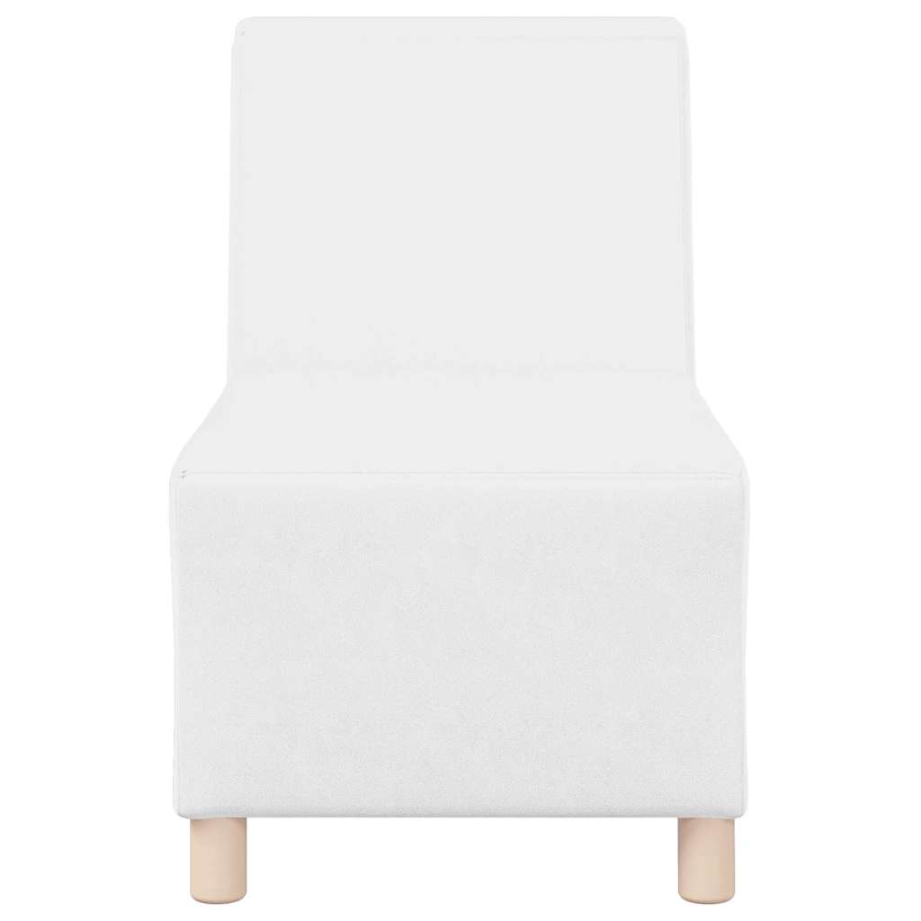 Unidade de Sofá Modular Sem Braços 2 pcs Branco 55 x 74 x 82 cm