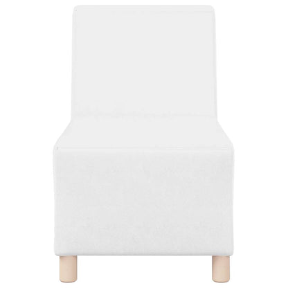 Unidade de Sofá Modular Sem Braços 2 pcs Branco 55 x 74 x 82 cm