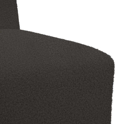 Unidade de Sofá Modular Sem Braços 2 pcs Cinza Escuro