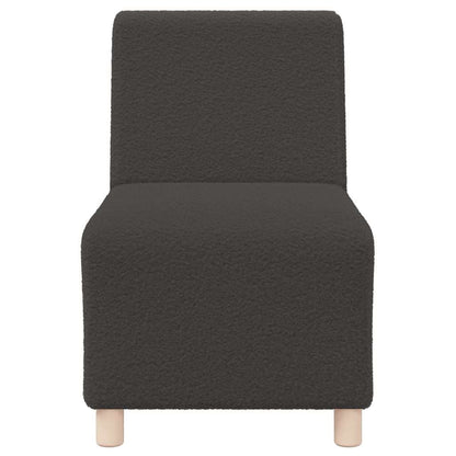 Unidade de Sofá Modular Sem Braços 2 pcs Cinza Escuro