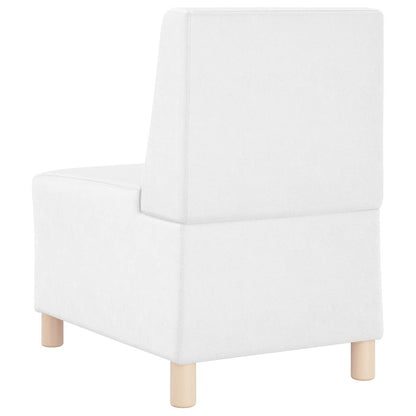Unidade de Sofá Modular Sem Braços 3 pcs Branco 55 x 74 x 82 cm