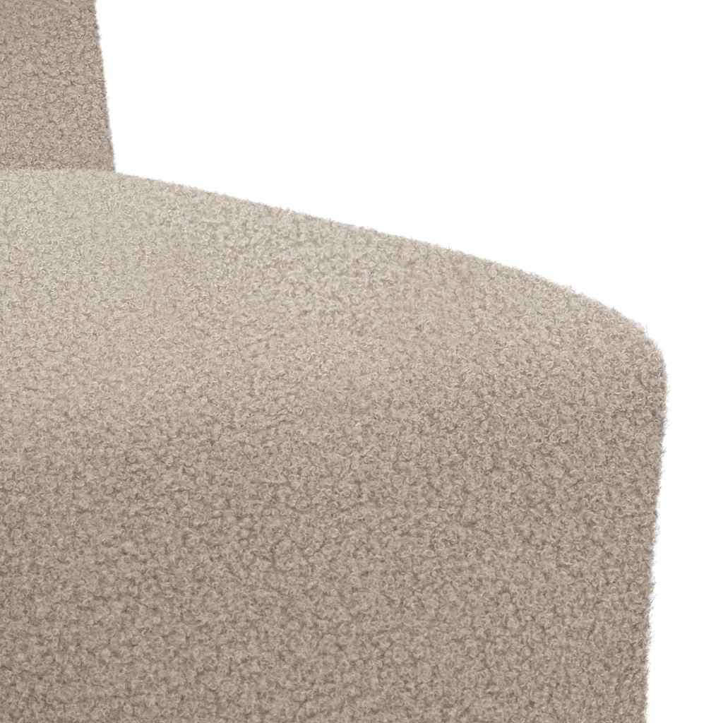 Unidade de Sofá Modular Sem Braços 3 pcs Cinzento-claro