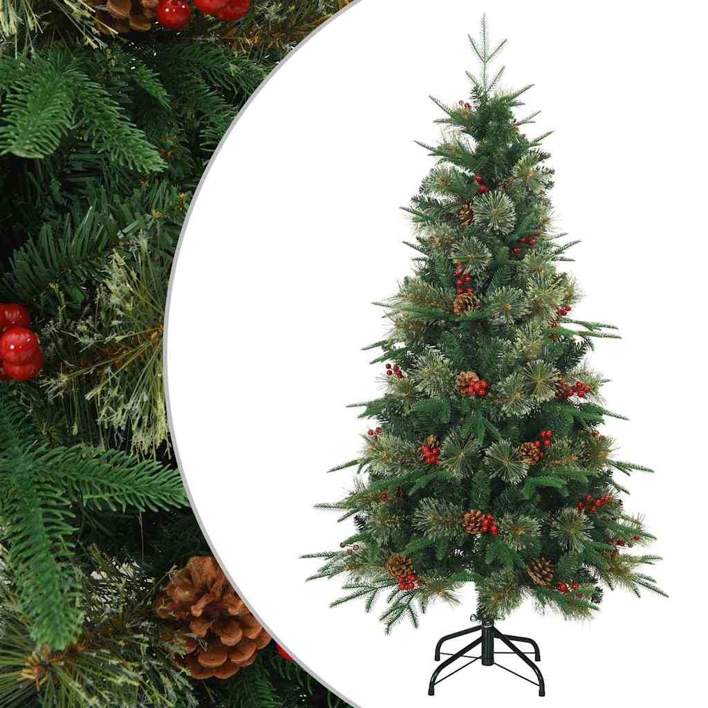 Árvore de Natal Articulada Artificial com suporte Verde 120 cm