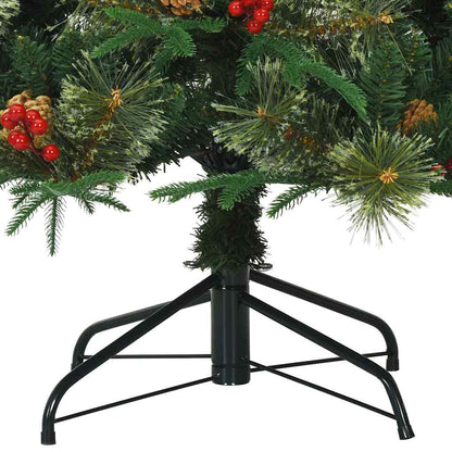Árvore de Natal Articulada Artificial com suporte Verde 210 cm