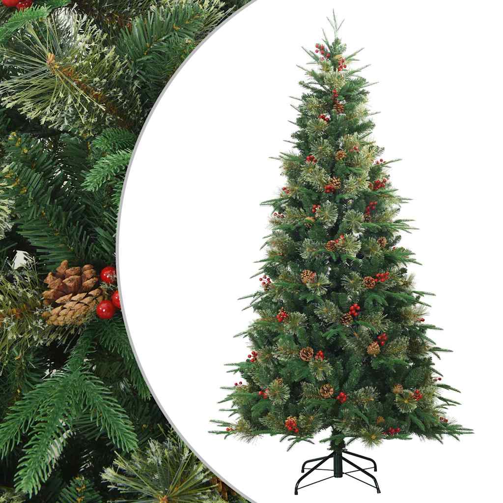 Árvore de Natal Articulada Artificial com suporte Verde 210 cm