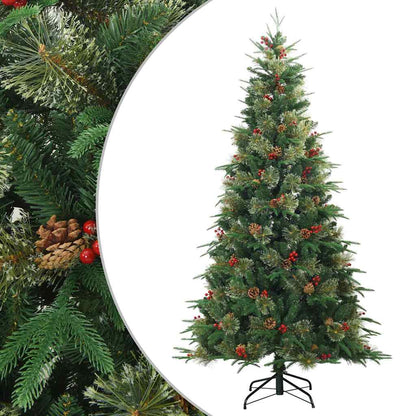 Árvore de Natal Articulada Artificial com suporte Verde 210 cm