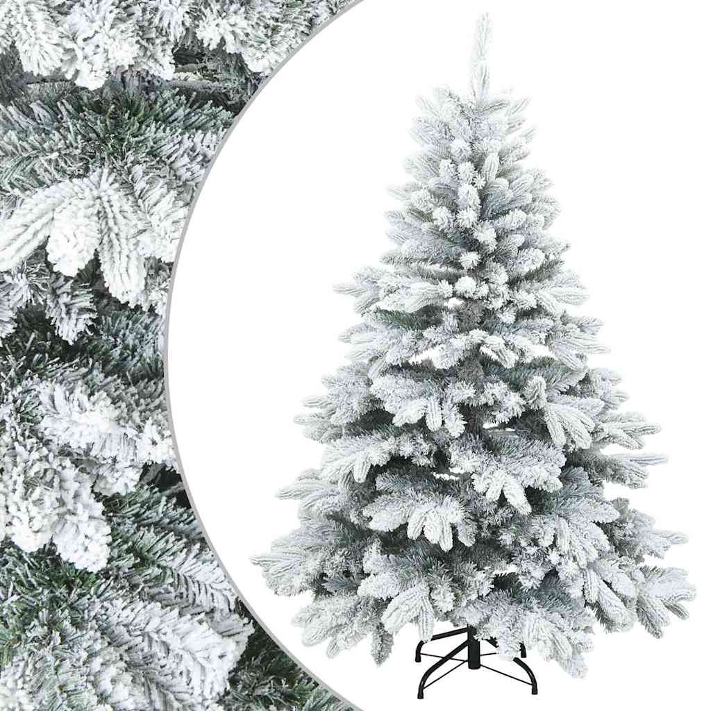 Árvore de Natal Artificial Articulada Nevado Flocked Branco