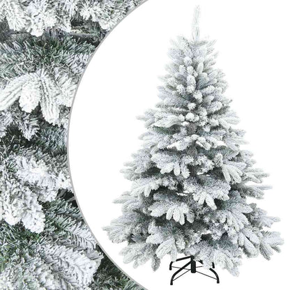 Árvore de Natal Artificial Articulada Nevado Flocked Branco