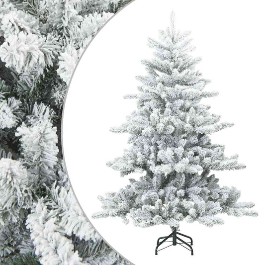 Árvore de Natal Artificial Articulada Nevado Flocked Branco