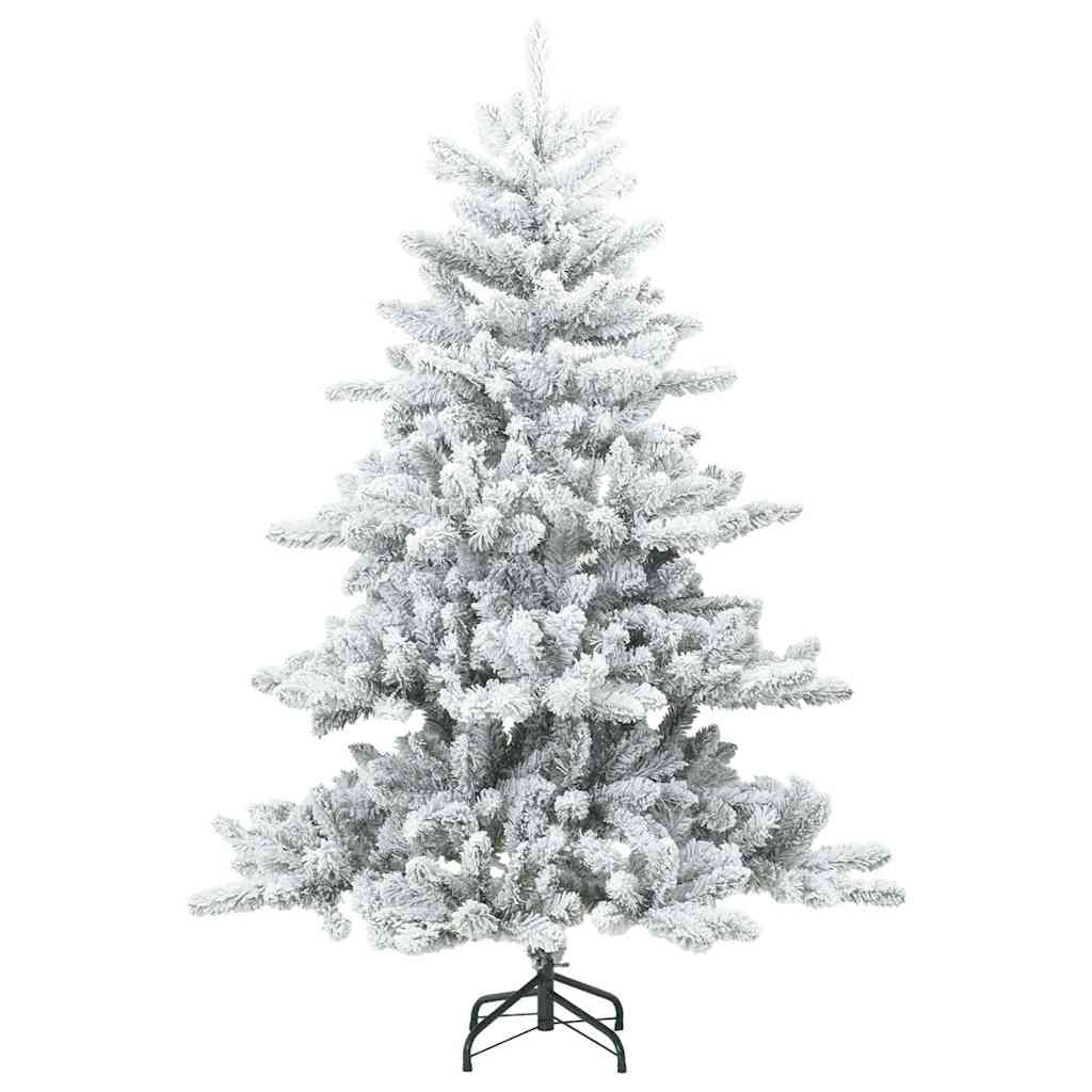 Árvore de Natal Artificial Articulada Nevado Flocked Branco