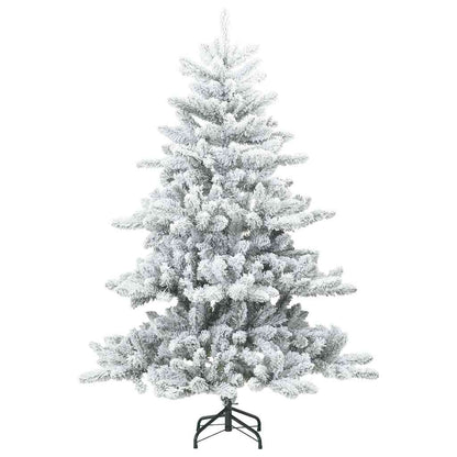 Árvore de Natal Artificial Articulada Nevado Flocked Branco