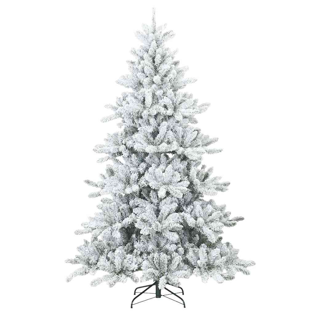 Árvore de Natal Artificial Articulada Nevado Flocked Branco