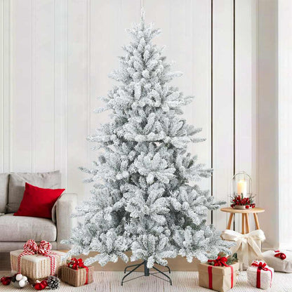 Árvore de Natal Artificial Articulada Nevado Flocked Branco