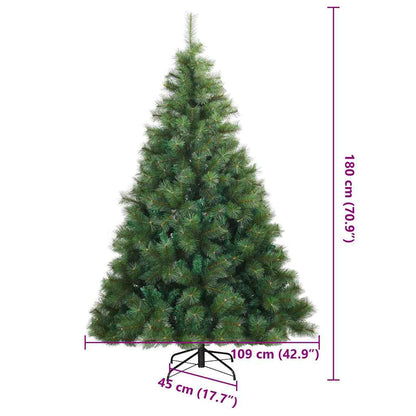 Árvore de Natal Articulada Artificial Verde 180 cm PVC, aço